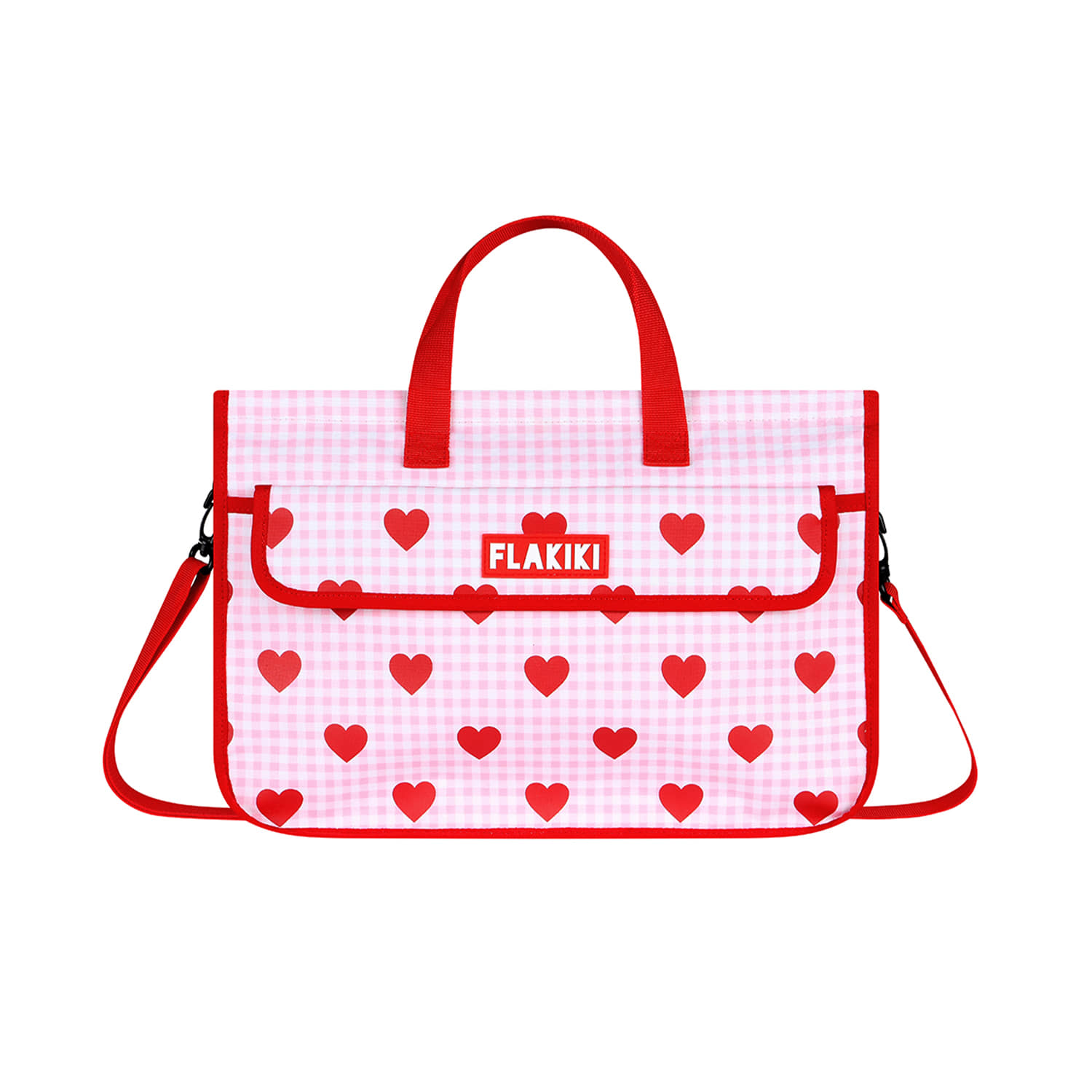 SWEET GINGHAM ACADEMY BAG_PINK RED