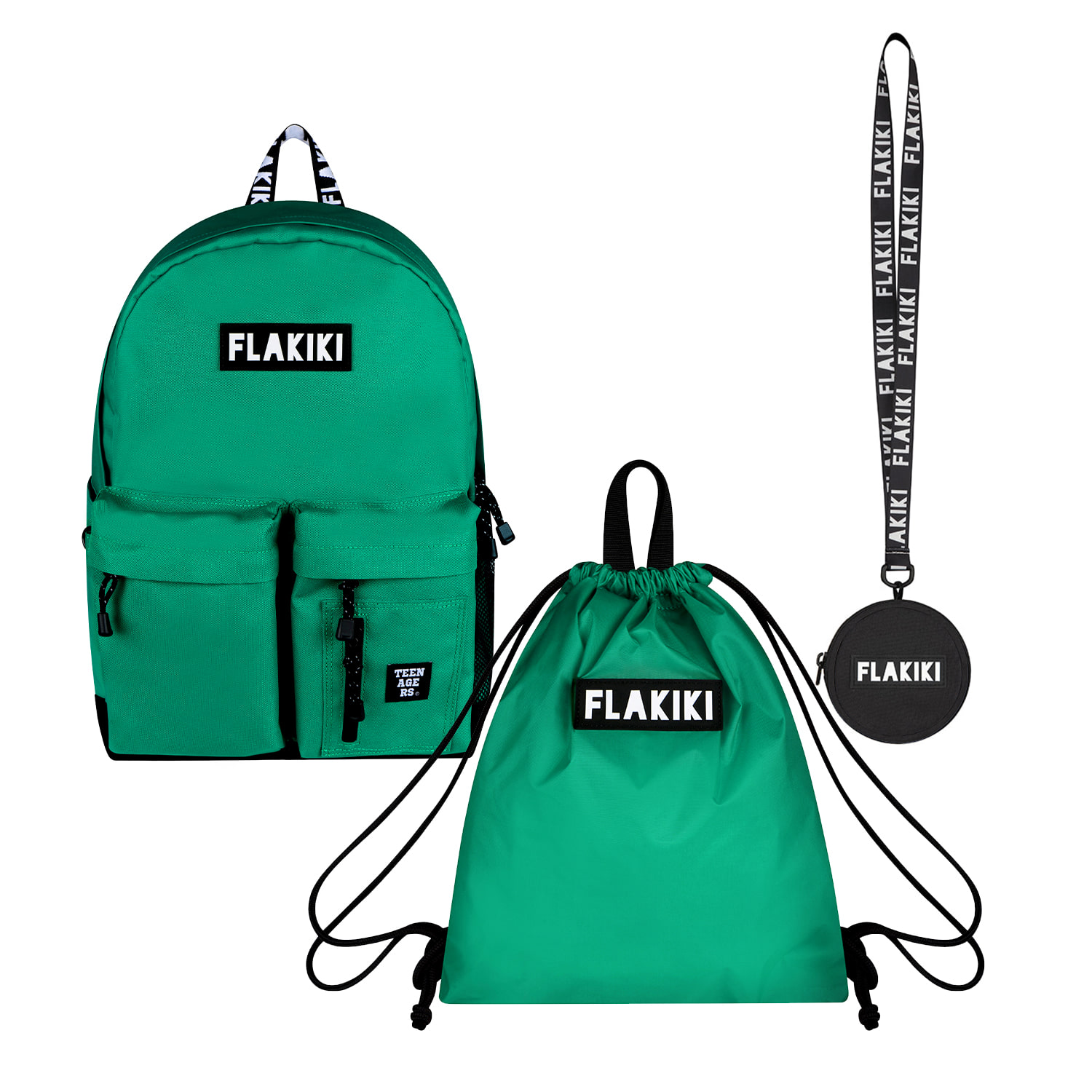 TEEN TWO POCKET BACKPACK_GREEN(틴)
