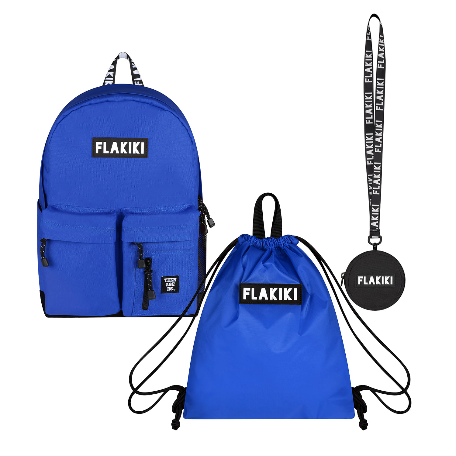 TEEN TWO POCKET BACKPACK_BLUE(틴)