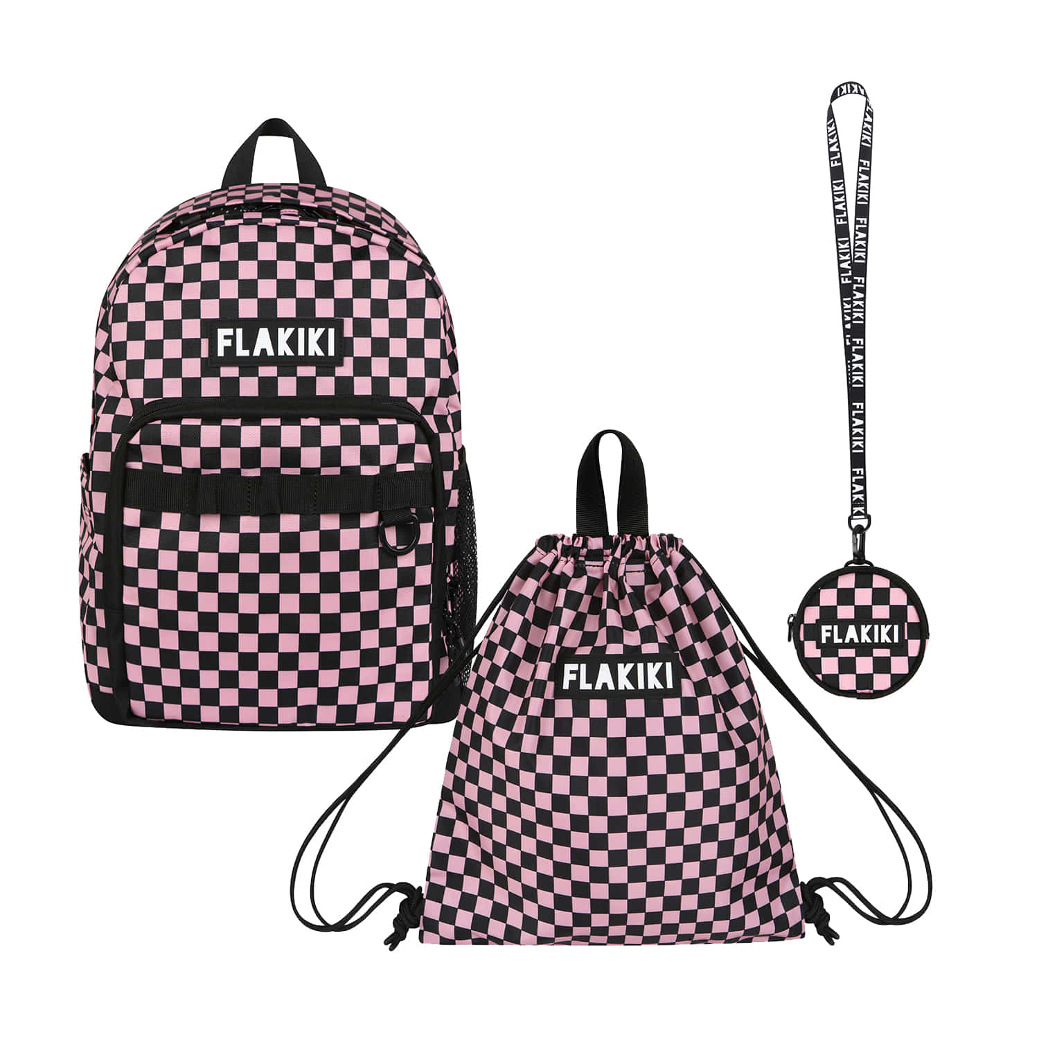 CHECKER BOARD BACKPACK_PINK